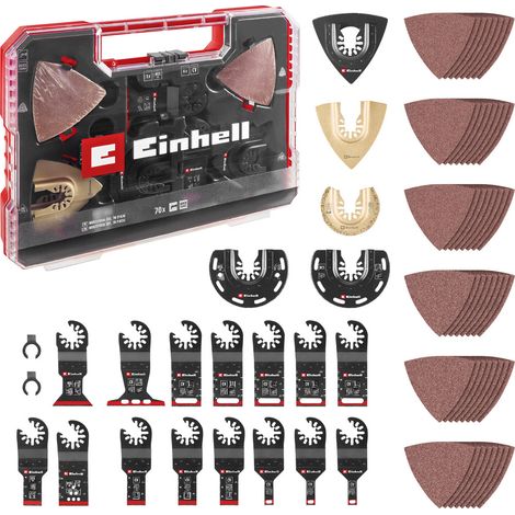 Einhell 708170 XXL -CASE Aluminiumoxid, Chrom-Vanadium Stahl, BiM, HCS, HM Multifunktionswerkzeug-Zu (1/5)