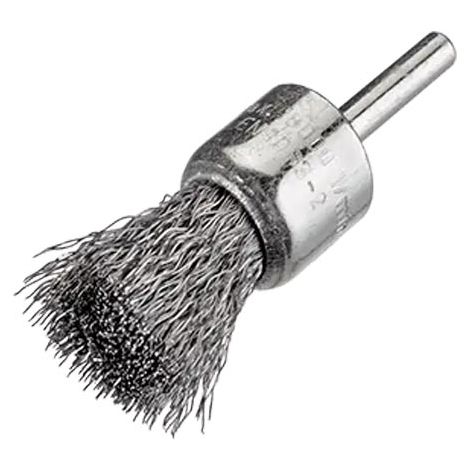 Brosse Pinceau Sur Tige De 6 Mm D25 Mm Inox Ondulé 0,20 Mm Osborn