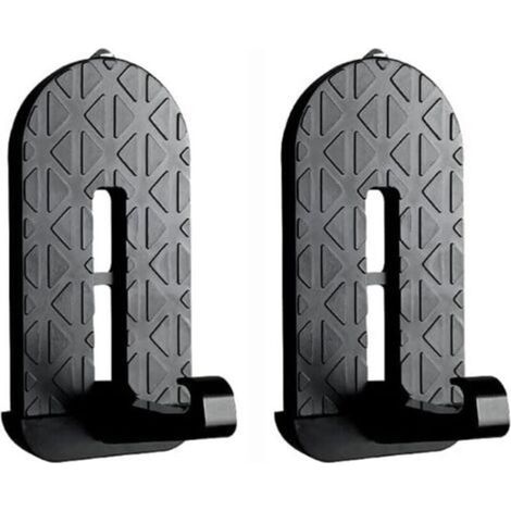 Pédale D'assistance Voiture, 2 Pièces Marchepied Pliable pour Porte de Voiture,Fabriqué en Alliage D'aluminium, Utilisé pour Nettoyer le Toit, Adapté aux Pièces Automobiles SUV, RV, Jeep (Noir) (1/5)