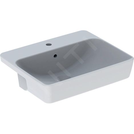 Geberit VariForm lavabo semi-encastré carré, 550x450mm, avec trou (1/2)