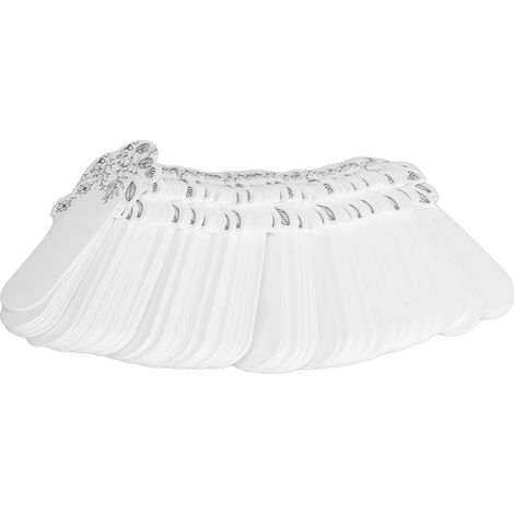 100 bandelettes de test de parfum à motif floral blanc pour huiles essentielles, idéales pour tester les senteurs en aromathérapie. (1/5)