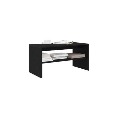 Meuble TV chêne noir 80x40x40 bois d'ingénierie (1/5)
