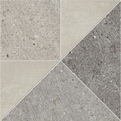 Carrelage effet Pierre Mix Gris Fusion 30x30x0,9 cm Mat Domella - Sol et mur intérieur (vendu par carton de 0,54 m²) - RO'MA CARRELAGE