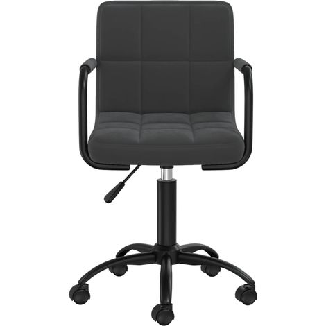 Maison Exclusive - Sedia Girevole da Ufficio Nera in Velluto