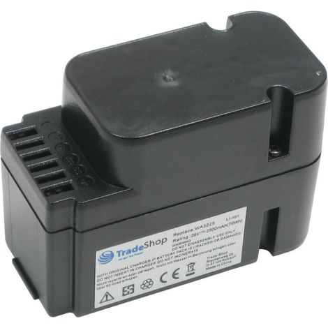 Hochleistungs Li-Ion Akku 28V 2500mAh für Worx Landroid WG794EDC, M1000 WG791E.1, M1000i WG796E.1, M500 WG754E / ersetzt WA3225 WA3565 (1/4)