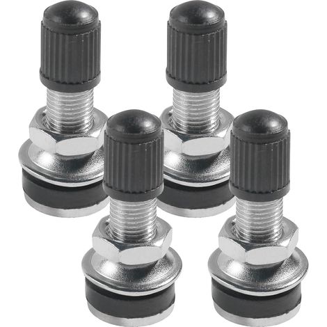 4PCS Valve Pneu Voiture,Bouchon Valve Pneu Voiture,Valves de Pneus pour Motos,Valves de Vélo Tubeless,Convient à la Plupart des Voitures,Motos,Vélos,VTT,Scooters électriques,etc (1/5)