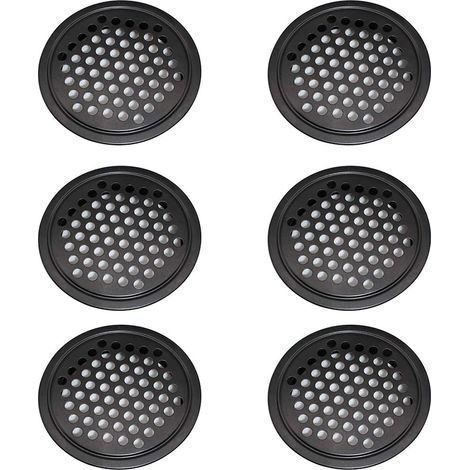 Longziming – Grille aération VMC 60mm – Lot de 6 pièces – Acier inoxydable étanche et désodorisant – Pour armoires et salles de bain (1/5)