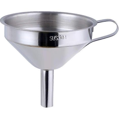 Entonnoir en acier inoxydable 2024 avec filtre amovible, entonnoir métallique avec filtre pour le transfert de liquides (1/5)