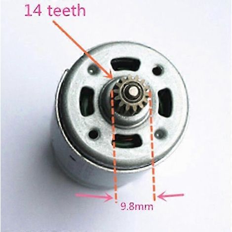 14-Zahn-Motor 14,4 V Ersatz für 629819-4 629875-4 6381D BDF343 6280D 6280DWE 6281DWE 6281D MT070 6. Auflage 0620