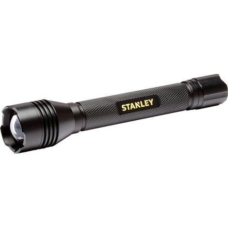 Stanley Black Hand Torch 280lm 6000k LED 3 Watt Flashlight with Adjustable Beam (1/5)