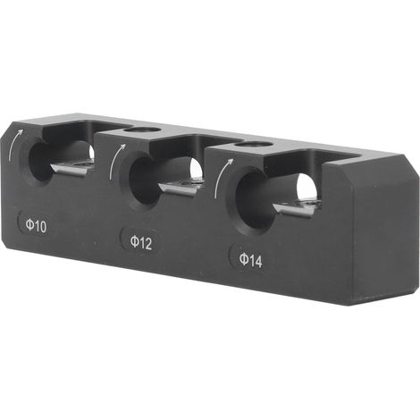 Perceuse Fraise Tige Ronde Outil Auxiliaire Aluminium Noir Menuiserie avec Clé (1/5)