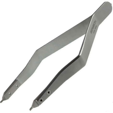Pince à fermoir métallique Bergeon 7825, pince à barrettes de ressort, outil ergonomique d'horloger en acier inoxydable, argent SZRH AF RH