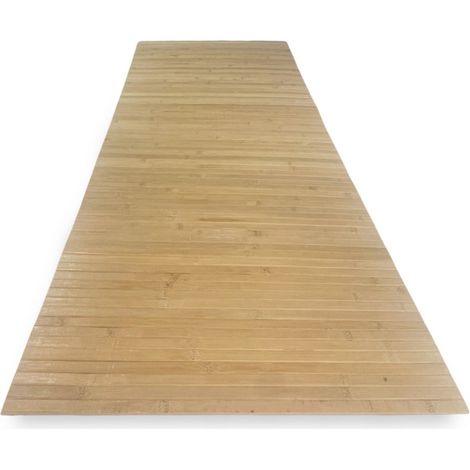 TAPPETO cucina WOODY © IN legno BAMBOO UNITO MIELE tutte le misure Cm. 50x100