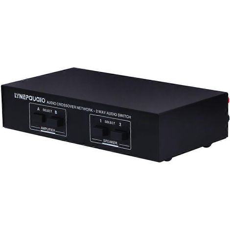 Commutateur de signal audio à double entrée et double sortie, distributeur d'amplificateur de puissance audio, comparateur (1/4)