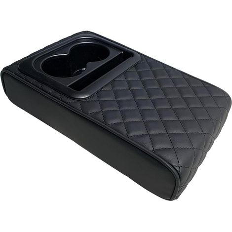 Coussin rehausseur pour accoudoir de voiture, porte-gobelet, design multifonction, housse d'accoudoir de console centrale (1/5)