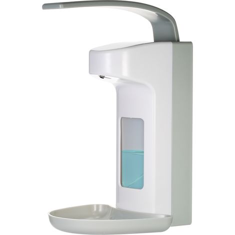 500-ml-Seifenspender mit Ellbogenbedienung, Einzelflaschen-Shampoo-Spender, Handdesinfektionsmittelspender für Toiletten, Handwaschmittelspender, Duschgelspender für Waschräume, Wandseifenspender mit  (1/5)