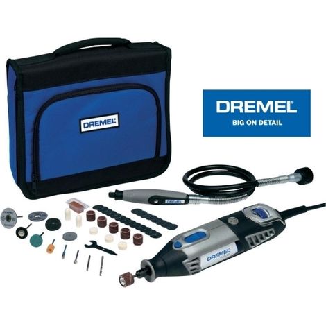 Miniutensile rotativo/Minitrapano/Multiutensile 175W con albero flessibile e 45 accessori in custodia Dremel - 4000-1/45