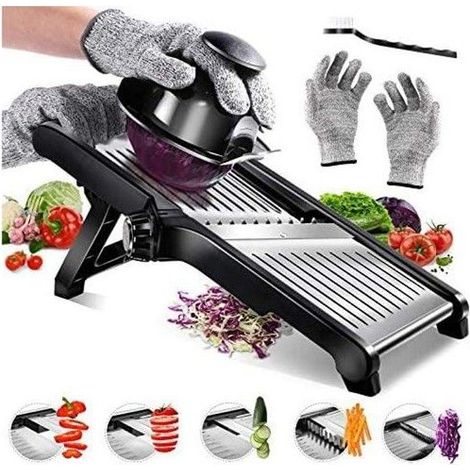 Mandoline cuisine,Ustensiles de cuisine inox,Coupe legumes multifonctions (1/5)