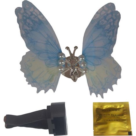 Papillon Diffuseur Parfumé - Clip Ventilation Voiture - Ailes Mobiles - 8,5 x 11,5 cm - 1 Pièce (1/5)
