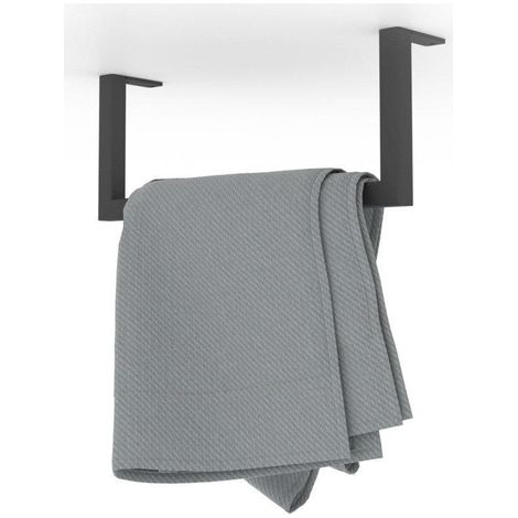 Looox Rail Porte-serviettes 35x14cm - noir mat (1/5)