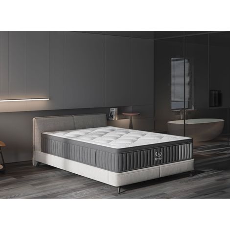 Deco In Paris – Matelas hybride 160 x 200 cm – Ressorts ensachés – Épaisseur 30 cm – Confort ferme – Technologie AIR SYSTEM® (1/5)