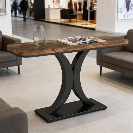 Mesa consola recibidor industrial metal 100 cm OKMYHOME (1/5)