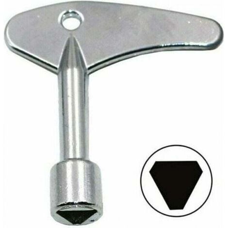 Lot de 2 clés triangulaires de 9 mm avec interrupteur à clé triangulaire pour ascenseur électrique à gaz d'urgence (1/4)