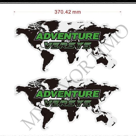 Kit de protection de réservoir, pare-brise et autocollants pour genoux pour Kawasaki Versys 300, 400, 650, 1000 et Versys-X 250. Déflecteur de vent (2 pièces). (1/5)