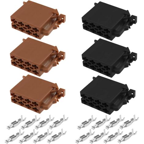 Pairs of Car Stereo Radio 16-Pin Loom Adapters, 16-Pin Car Audio Wiring Cable Connector Plug, Car Accessories, Metal and Plastic (1/5)