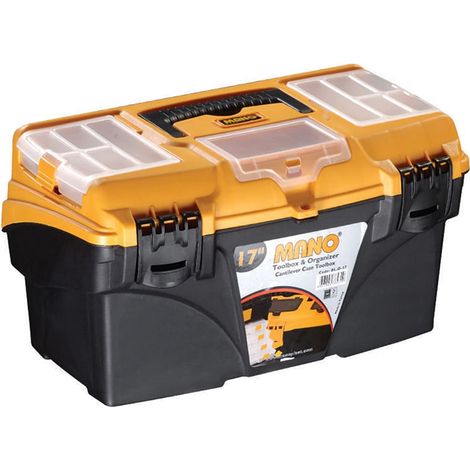 Cassetta attrezzi forte mano premium scomparti 43.4x25x23.8 cm