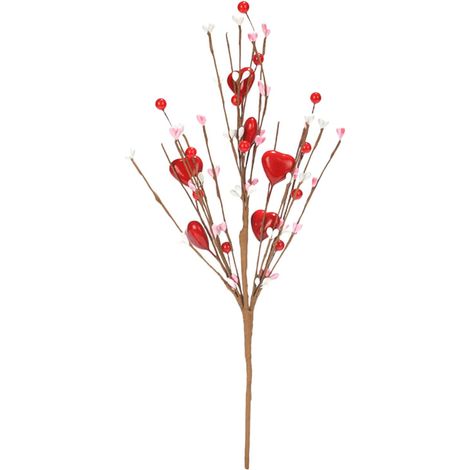 Artificial Plastic Heart-Shaped Berry Flower Picks (1/5)
