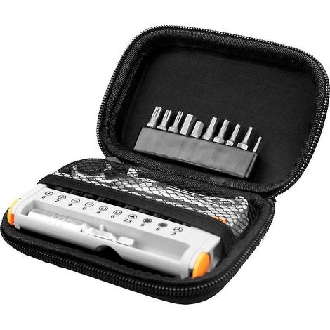 Kit de réparation de vélo Clé à cliquet Clé à molette à 1/4" Jeu d\'embouts de tournevis à cliquet avec clé à molette 1/4 (1/3)