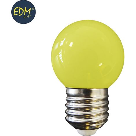 E27 LED-Kugellampe 1 W 80 lm gelbes Licht ø45 x 69 mm EDM