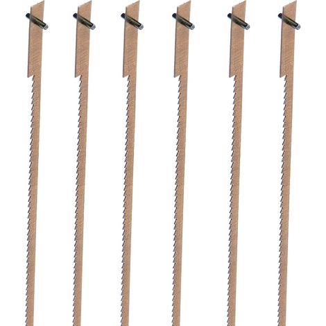 Holzstar Holzkraft Stift Sägeblatt Dekupiersäge 135x3,0x0,25mm 10 Z/cm 6 Stk.
