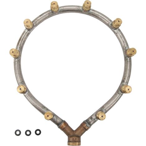 Multifunktionale Ringdüse mit G3/8 Innengewinde, mehrköpfige ringförmige Sprühdüse für die Bewässerung in Landwirtschaft und Gartenbau (10 Köpfe). (1/5)