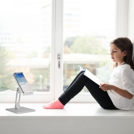 Support de téléphone en alliage d'aluminium, support universel pour tablette, iPad et téléphone portable (1/5)