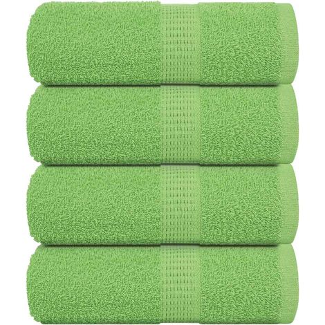 Serviettes d'invités FROGN, lot de 4, vert pomme, 30 x 50 cm, 360 g/m²