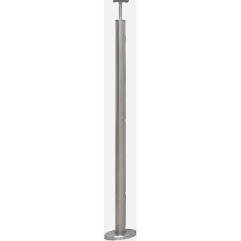 INOCA - Poteau de garde-corps - Fixation à plat