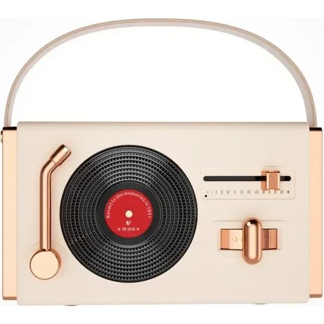 (Blanc) Mini-platine vinyle Bluetooth multifonction (1/5)