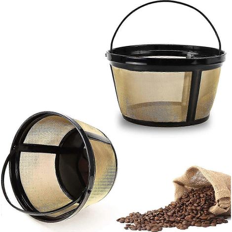 Lot de 2 filtres à café panier, capacité 8 à 12 tasses. (1/4)