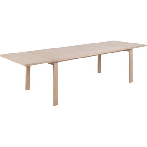 Table rectangulaire extensible en chêne blanchi L200/300 - LIAC (1/5)
