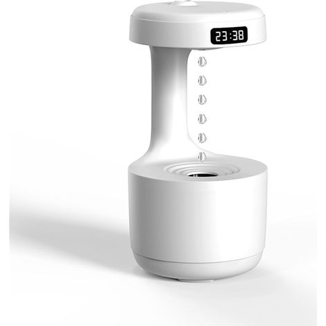 Humidificateur anti-gravité, 800 ml, 2 modes, 4 heures, protection contre la condensation, brumisateur froid, humidificateur de vacances pour la chambre (blanc) (1/5)
