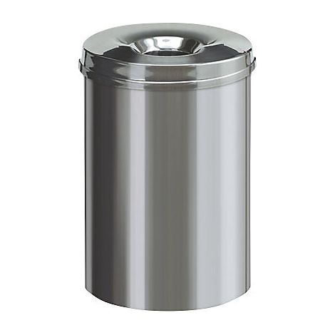 Brabantia, Poubelle de sécurité en inox, auto-extinguible,