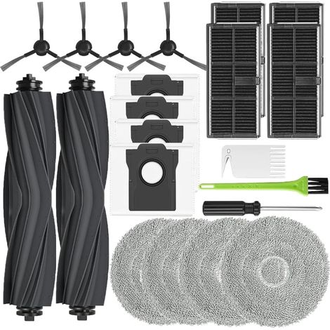 Accessoires pour Dreàme L10s Ultra Gen 2 / L10s Pro Ultra Heat, pour Mova E30 Ultra / X30 Ultra - Contient 4 sacs à poussière, 4 filtres, 2 brosses principales, 4 tampons de nettoyage, 4 brosses (1/5)