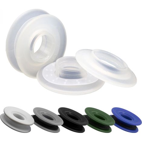 Lot de 10 oeillets à clipser pour bâche à bulles ou autres types de bâches - Transparent - Linxor