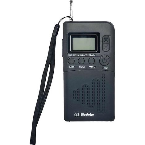 Réveil numérique avec radio et horloge de bureau - Mini portable (1/4)