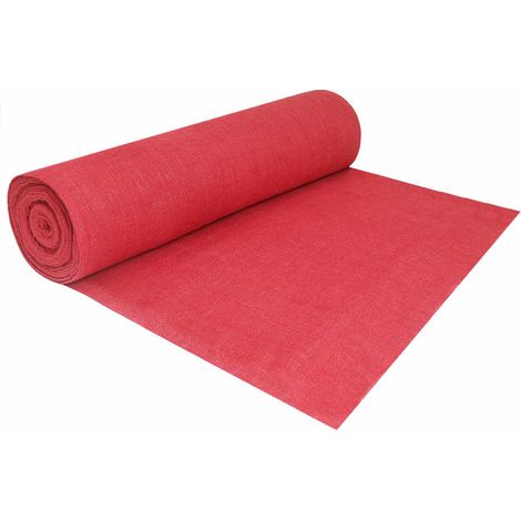 Rouleau de jute 200 x 500 cm Rouge vidaXL