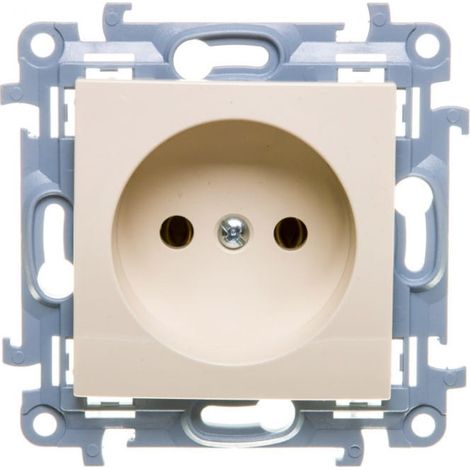 Simon 10 Enchufe individual b/u color crema 16A 250V IP20 CG1.01/41
