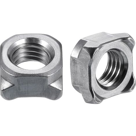 Ecrous De Soudage M12-1,25 UNC Acier au Carbone Gris 10 Pièces (1/5)