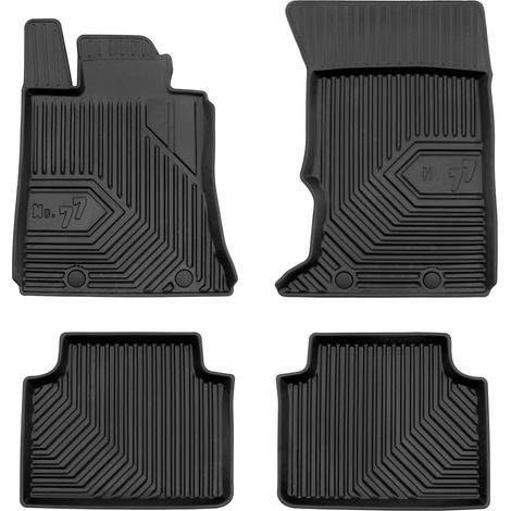 Tapis de Sol de Voiture No.77 pour Alfa Romeo Giulia 2015-2025 AWD TPE Noir 4Pcs (1/5)